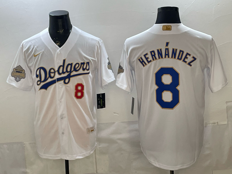 Men Detroit Tigers #8 Hernandez white Game Nike MLB Jersey 0402002->los angeles dodgers->MLB Jersey